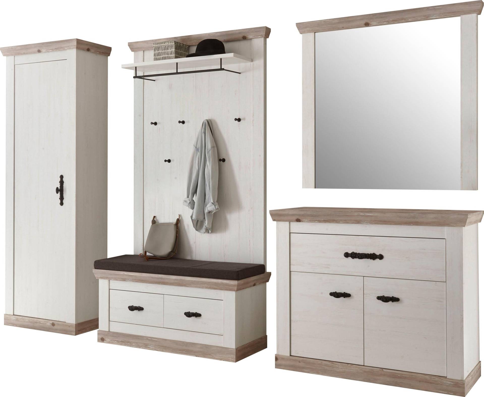 Home affaire Garderoben-Set "Florenz" 6 tlg. mit Kissen, 5 Stk. tlg. von home affaire