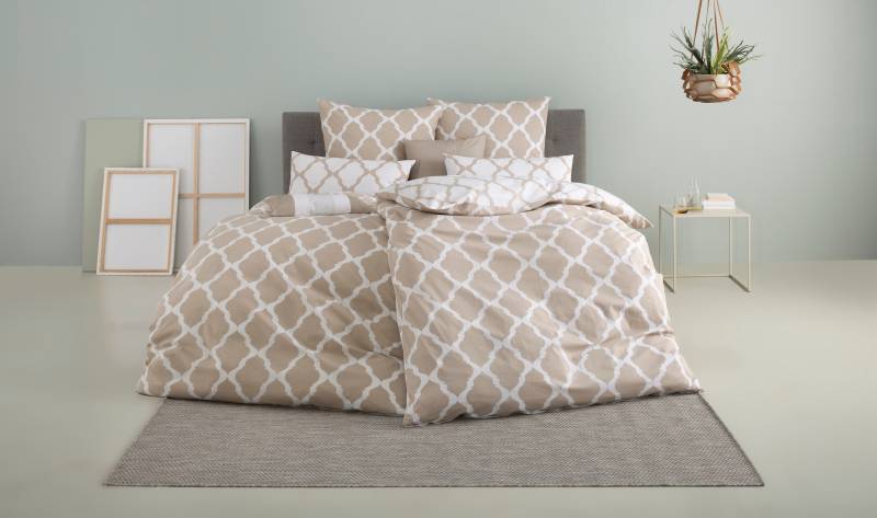 Home affaire Wendebettwäsche "Alba in Gr. 135x200 oder 155x220 cm" 2 tlg. Bettwäsche mit Wendeoptik, in verschiedenen Qualitäten, Baumwolle von home affaire