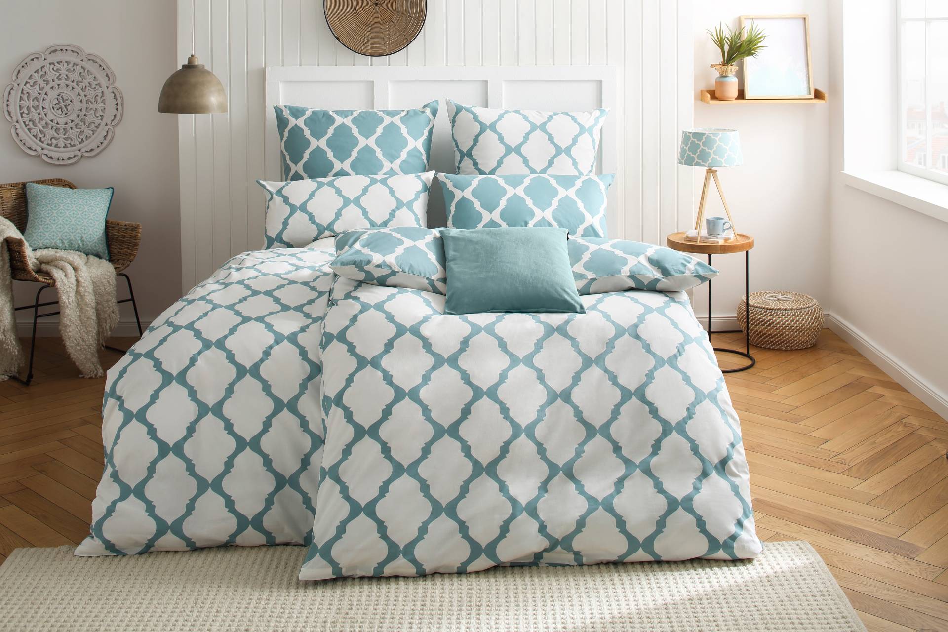 Home affaire Wendebettwäsche "Alba in Gr. 135x200 oder 155x220 cm" 2 tlg. Bettwäsche mit Wendeoptik, in verschiedenen Qualitäten, Baumwolle von home affaire