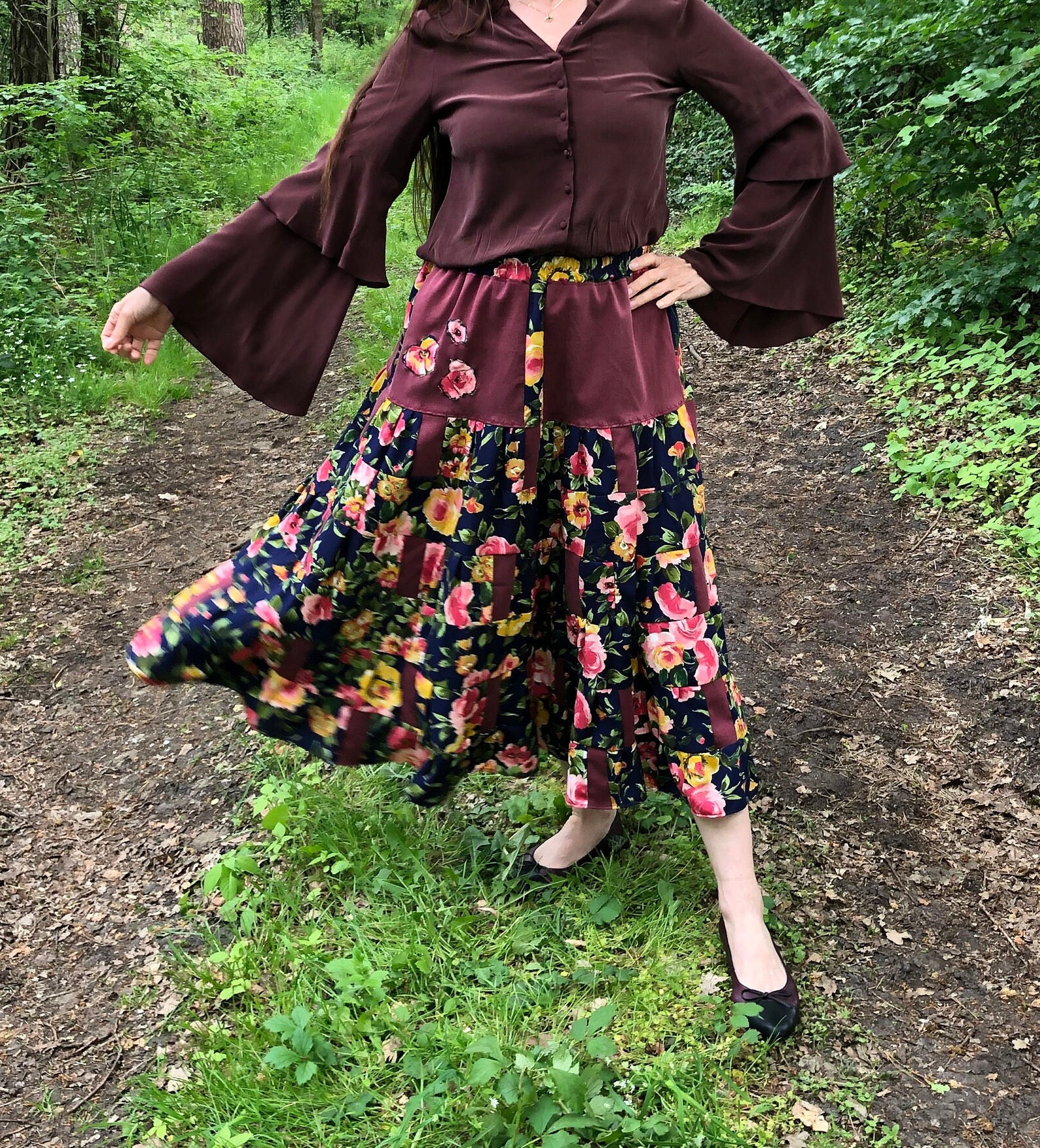 Maxirock. 40/42/De Boho Maxi Rock. Hippie Patchwork Sommer Still Mix. Volantrock. 40/42De Maxirock. 40/42/De Boho Maxi Rock. Hippie Patchwork Sommer Still Mix. Volantrock. 40/42De von homemadebyernestina