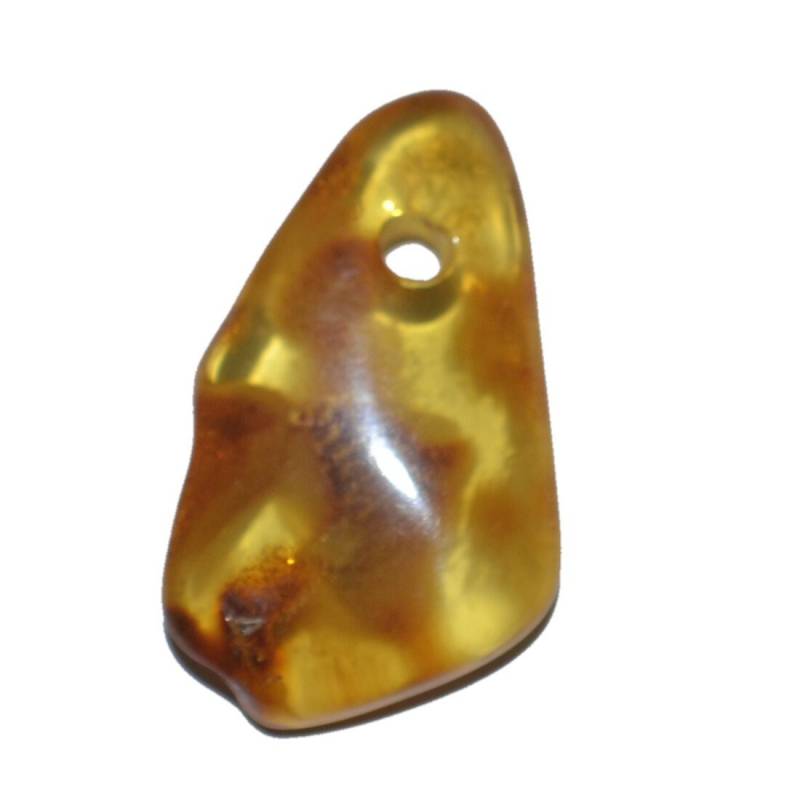 Echter Ostsee Bernstein Ketten-Anhänger Mit Loch Groß N7 von hometrendsandmore