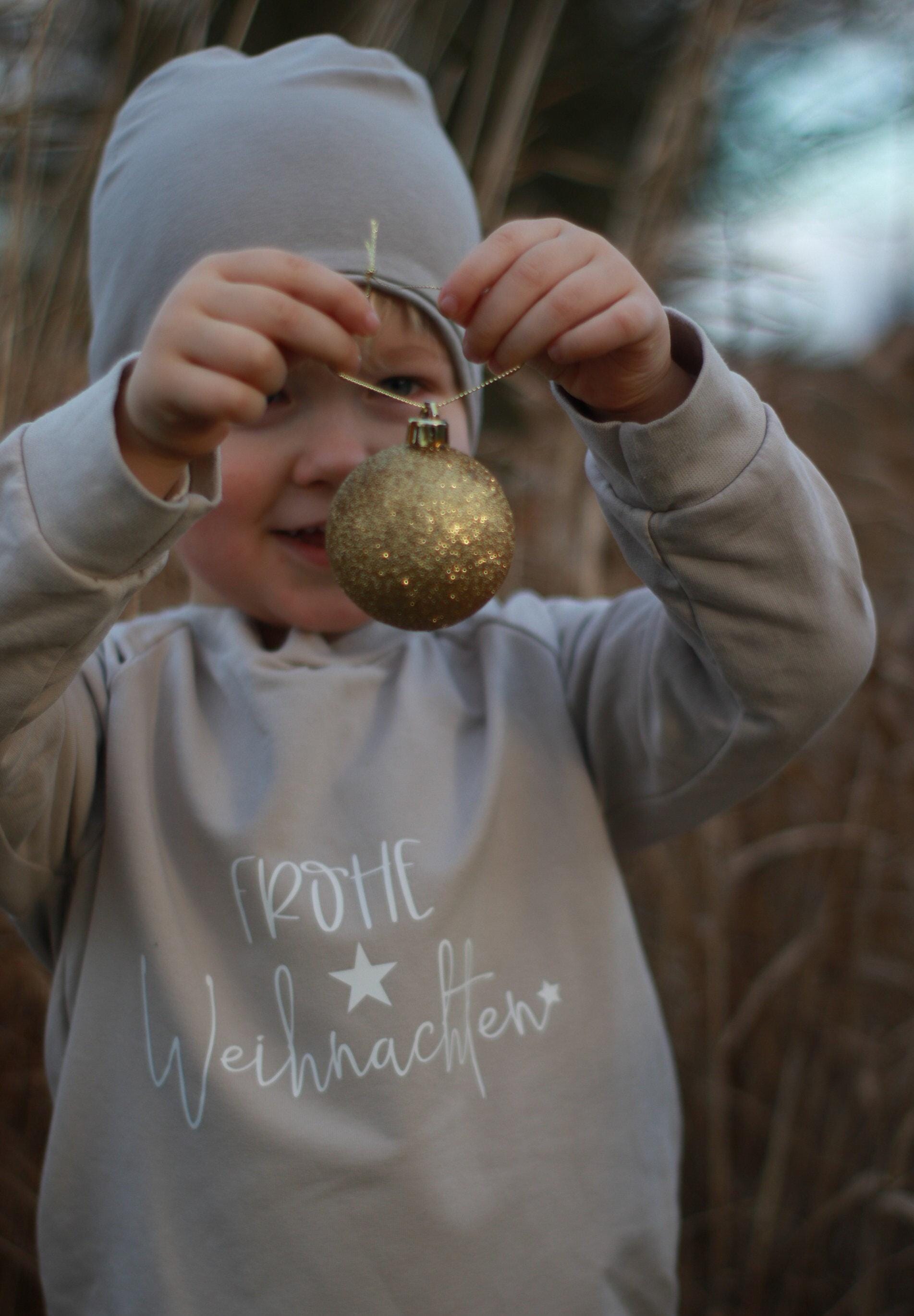 Weihnachtspullover Für Kinder Und Babys, Frohe Weihnachten Sweatshirt, Weihnachtsoutfit Aus Biobaumwolle Weihnachtspullover Für Kinder Und Babys, Frohe Weihnachten Sweatshirt, Weihnachtsoutfit Aus Biobaumwolle von homlebie