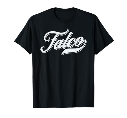 homme Idee cadeau drle humour prenom pour Falco, Herren und Jungen, Schwarz, S, T-Shirt, Klassisch, Buchstabenmuster, Crew-Ausschnitt, Halbarm, Lustig von homme Idée cadeau drôle humour prénom pour Falco