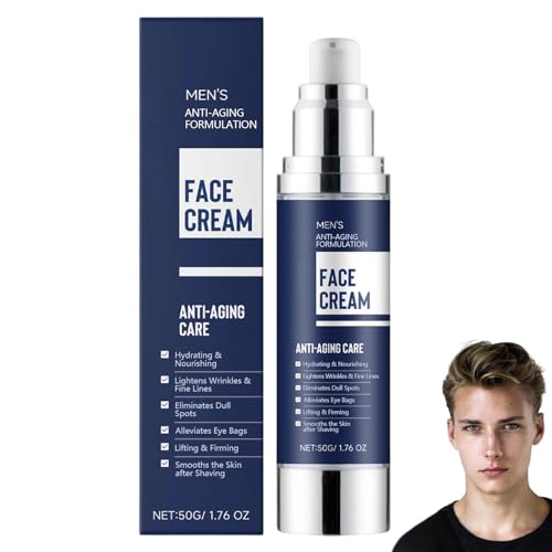6-in-1-Gesichtsfeuchtigkeitscreme für Männer, Anti-Aging-Gesichtsfeuchtigkeitscreme für Männer zur Hydratisierung und Pflege, reduziert Falten und feine Linien, Aftershave-Lotion (1pcs) von homomdy