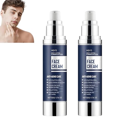 6-in-1-Gesichtsfeuchtigkeitscreme für Männer,Anti-Aging-Gesichtscreme für Männer,Straffungs-und Straffungscreme,reduziert Falten und feine Linien, entfernt dunkle Flecken, behandelt Tränensäcke (2pcs) 6-in-1-Gesichtsfeuchtigkeitscreme für Männer,Anti-Aging-Gesichtscreme für Männer,Straffungs-und Straffungscreme,reduziert Falten und feine Linien, entfernt dunkle Flecken, behandelt Tränensäcke (2pcs) von homomdy