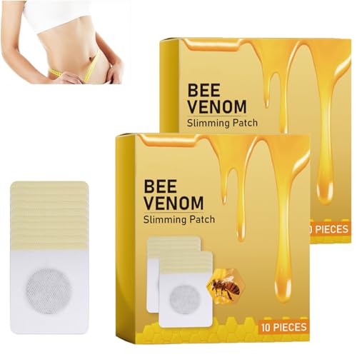 Bienengift-Nabelpflaster, Bienengift-Pflaster, Schlankheitspflaster, Bienengift-Pflaster mit natürlicher Extraktion, formende Aufkleber, Bienengift-Pflaster für Frauen und Männer (2pcs) von homomdy