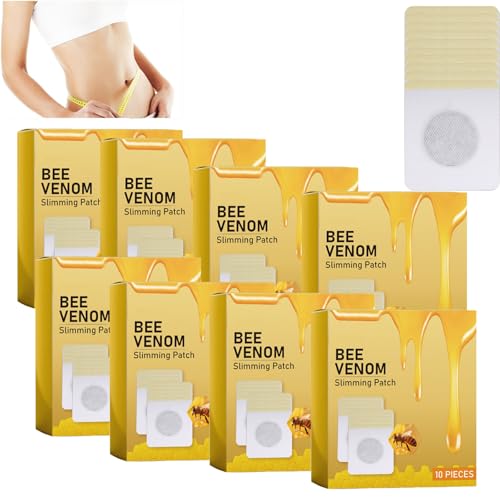 Bienengift-Nabelpflaster, Bienengift-Pflaster, Schlankheitspflaster, Bienengift-Pflaster mit natürlicher Extraktion, formende Aufkleber, Bienengift-Pflaster für Frauen und Männer (8pcs) von homomdy