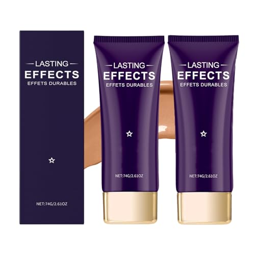 Body Coverage Foundation, wasserfester, langanhaltender, schweißfester Abdeck-Concealer, kein Abfärben von Bein- und Körper-Make-up für Frauen, gleichmäßiger Hautton (dark*2) von homomdy