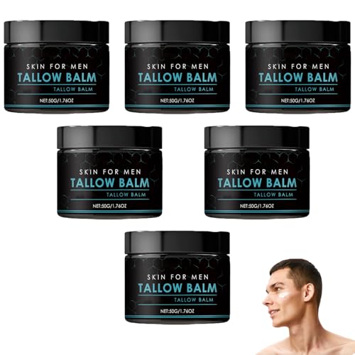 Faltenbalsam, Natürliche Talg-Gesichtscreme, Pflege für trockene Haut, Verbesserung rauer Haut und Reparatur geschädigter Hautbarriere, Anti-Falten & Feuchtigkeitspflege für Männer Tag & Nacht (6pcs) Faltenbalsam, Natürliche Talg-Gesichtscreme, Pflege für trockene Haut, Verbesserung rauer Haut und Reparatur geschädigter Hautbarriere, Anti-Falten & Feuchtigkeitspflege für Männer Tag & Nacht (6pcs) von homomdy