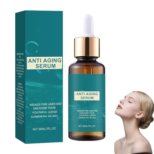 Feuchtigkeitsspendendes Anti-Aging-Gesichtsserum für Frauen, feuchtigkeitsspendendes Anti-Falten-Serum zur Reduzierung feiner Linien und Fältchen, hellt den Teint für jugendlichen Glanz auf (1pcs) von homomdy