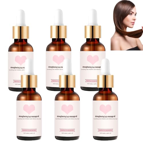 Golab Beautiful Stärkendes Haarmassageöl, Golab Beautiful Haaröl, Golâbbeauty Haaröl, Golabbeauty Haaröl Haarwuchsöl für Frauen, Pflegendes & Volumengebendes Haaröl (6pcs) von homomdy