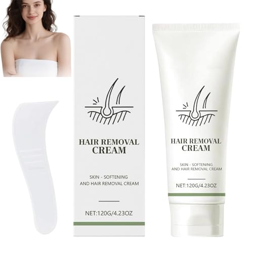 Haarentfernungscreme, sanfte und schmerzlose Körper- und Gesichtshaarentfernung für Frauen und Männer, feuchtigkeitsspendend und beruhigend, effektive schnelle Enthaarung, nicht fettend (1pcs) von homomdy