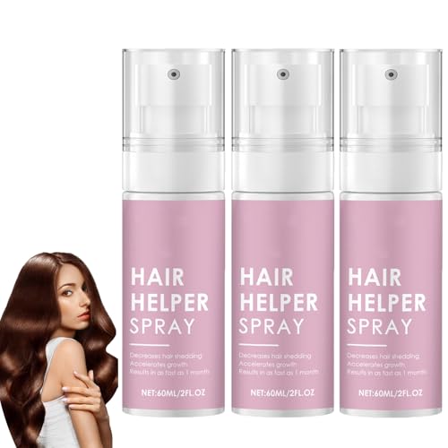 Hair Helper Spray, 60 ml natürliches Hair Helper Wachstumsserum-Spray, Behandlung für dickeres Haar, Reparatur von dünner werdendem Haar, natürliche Pflege, feuchtigkeitsspendend und pflegend (3pcs) Hair Helper Spray, 60 ml natürliches Hair Helper Wachstumsserum-Spray, Behandlung für dickeres Haar, Reparatur von dünner werdendem Haar, natürliche Pflege, feuchtigkeitsspendend und pflegend (3pcs) von homomdy