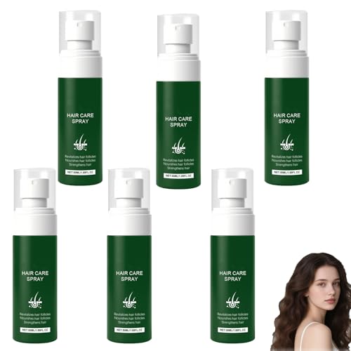 Hair Helper Spray, Feuchtigkeitsspendendes Pflegespray für trockenes, strapaziertes, feines und dünnes Haar, Spliss-Reparatur, Anti-Haarausfall, Kräftigung & Pflege, Glättet Glanz, Leicht (6pcs) Hair Helper Spray, Feuchtigkeitsspendendes Pflegespray für trockenes, strapaziertes, feines und dünnes Haar, Spliss-Reparatur, Anti-Haarausfall, Kräftigung & Pflege, Glättet Glanz, Leicht (6pcs) von homomdy