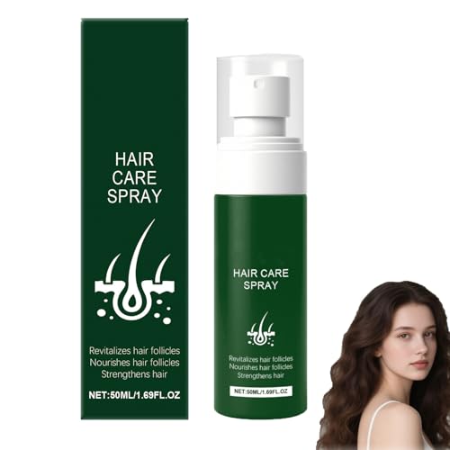 Hair Helper Spray, Feuchtigkeitsspendendes Pflegespray für trockenes, strapaziertes, feines und dünnes Haar, Spliss-Reparatur, Anti-Haarausfall, Kräftigung & Pflege, Glättet Glanz, Leicht (1pcs) von homomdy