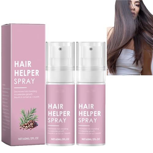 Hair Helper Spray - Haarwuchsserum, natürliche Reparatur dünner werdenden Haares, Haarbehandlung für dickeres Haar, geeignet für Männer und Frauen, verleiht dem Haar mehr Volumen (2pcs) von homomdy