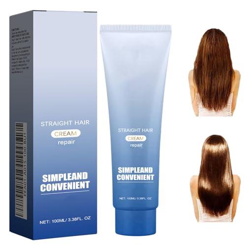 Keratin-Haarglättungscreme, Haarpflegecreme für Männer und Frauen, nährendes, glättendes Haar, erhöht die Elastizität und glättet trockenes Haar, für alle Haartypen (1pcs) von homomdy