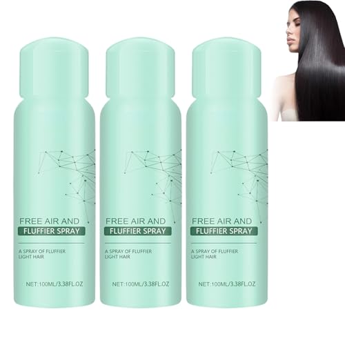 Leave-in-Trockenhaarspray, Lufterfrischendes und flauschigeres Spray, Trockenshampoo für sofortiges Volumen für erfrischendes Haar, lang anhaltendes Volumen und Ölkontrolle, nicht fettend (3pcs) von homomdy