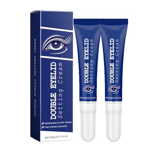 Lifting-Augenlid-Defining-Creme, Bigeyes Doppel-Augenlid-Styling-Creme für Frauen, langanhaltend und wasserfest, Lifting für hängende oder einzelne Augenlider, schnelltrocknend (2pcs) von homomdy