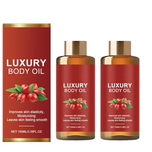 Luxuriöses Körperöl, fördert Glätte, Straffung und Elastizität, für Frauen nach dem Duschen, verbessert die Feuchtigkeitsversorgung trockener Haut, reduziert nicht fettende feine Linien. (2pcs) von homomdy