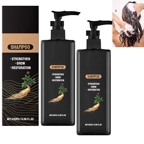 Mähnenaktivator-Shampoo, Anti-Haarausfall-Shampoo für Männer und Frauen, natürliche Essenz, verdunkelt und pflegt, repariert, glättet und stärkt das Haar, lässt es nachwachsen und verdickt es (2pcs) Mähnenaktivator-Shampoo, Anti-Haarausfall-Shampoo für Männer und Frauen, natürliche Essenz, verdunkelt und pflegt, repariert, glättet und stärkt das Haar, lässt es nachwachsen und verdickt es (2pcs) von homomdy