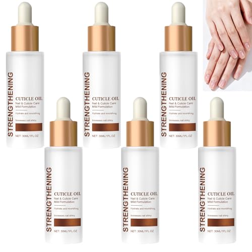 Nagelhautöl für Nägel mit natürlichen Inhaltsstoffen, nährendes Nagelhautpflegeöl für rissige, trockene und beschädigte Nägel, verhindert Nagelhautrisse und Risse, stärkt und repariert die Haut (6pcs) Nagelhautöl für Nägel mit natürlichen Inhaltsstoffen, nährendes Nagelhautpflegeöl für rissige, trockene und beschädigte Nägel, verhindert Nagelhautrisse und Risse, stärkt und repariert die Haut (6pcs) von homomdy