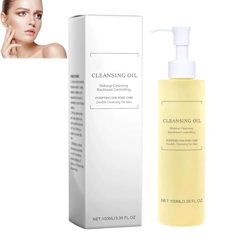 Reinigungsöl für das Gesicht, porenkontrollierendes Reinigungsöl, sanfte Make-up-Entfernung, Mitesserentfernung, feuchtigkeitsspendend und erfrischend für die tägliche Make-up-Entfernung (1pcs) von homomdy