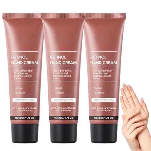 Retinol Anti-Aging-Handcreme, straffende Anti-Aging-Handlotion mit Kollagen, reparierende Feuchtigkeitscreme für trockene, rissige Hände, verbessert die Elastizität und macht die Haut weicher (3pcs) Retinol Anti-Aging-Handcreme, straffende Anti-Aging-Handlotion mit Kollagen, reparierende Feuchtigkeitscreme für trockene, rissige Hände, verbessert die Elastizität und macht die Haut weicher (3pcs) von homomdy