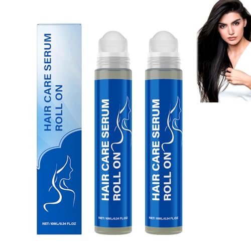 Rosmarin-Haarwuchs-Serum zum Aufrollen, Pflege-Serum zum Aufrollen zur Vorbeugung von Haarausfall, Stärkung und Förderung von dickerem Haar für Männer und Frauen, verbessert den Glanz (2pcs) von homomdy