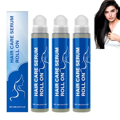 Rosmarin-Haarwuchs-Serum zum Aufrollen, Pflege-Serum zum Aufrollen zur Vorbeugung von Haarausfall, Stärkung und Förderung von dickerem Haar für Männer und Frauen, verbessert den Glanz (3pcs) von homomdy