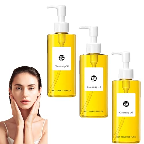 Tiefenreinigendes Öl, Make-up-Entferner-Öl, sanfter Make-up-Entferner, feuchtigkeitsspendender und pflegender Reiniger, Make-up-Entferner für empfindliche (3pcs) von homomdy