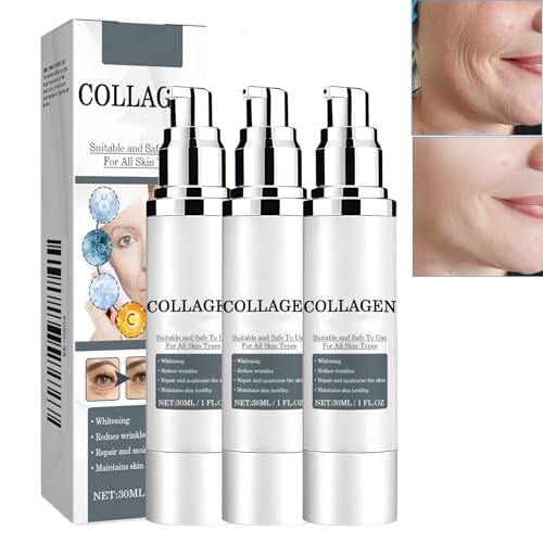 Verticalox Collagen Firming Serum, Collagen Boost Anti-Aging-Serum, zur Reduzierung feiner Linien, tiefenwirksames Anti-Falten-Serum, Anti-Aging-Serum für Frauen (3pcs) von homomdy