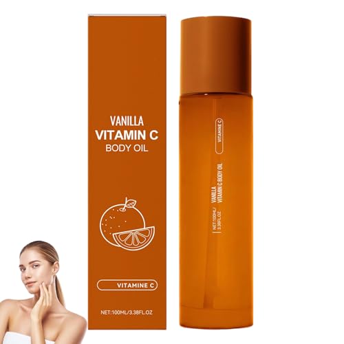 Vitamin C-Körperöl für Frauen und Männer, natürliches Vitamin C-Körperöl zur Erweichung und Straffung, Massageöle für trockene Haut, zieht leicht ein und wirkt gegen Falten (1pcs) von homomdy