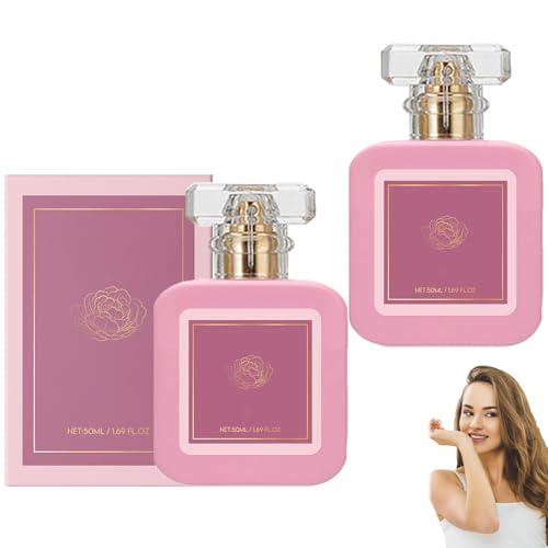 Zartes Parfüm für Damen, Romantischer Duft mit Vanille & Fruchtnote, Langanhaltendes Parfümspray für den täglichen Gebrauch, Erfrischend & Bezaubernd mit Erdbeerduft für Damen (2pcs) von homomdy