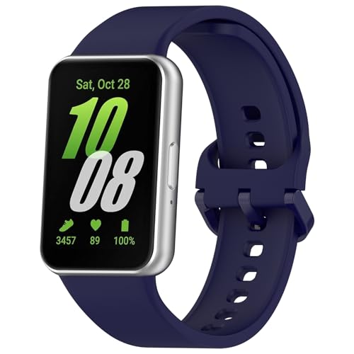 Galaxy Fit 3 Armbänder Kompatibel mit Samsung Galaxy Fit3 SM-R390 für Frauen Männer, Klassisches buntes wasserdichtes Sportuhrband Armband für Galaxy Fit 3 Smart Watch Ersatzband Zubehör von honecumi