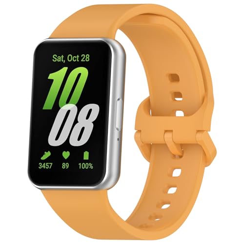 Galaxy Fit 3 Armbänder Kompatibel mit Samsung Galaxy Fit3 SM-R390 für Frauen Männer, Klassisches buntes wasserdichtes Sportuhrband Armband für Galaxy Fit 3 Smart Watch Ersatzband Zubehör von honecumi