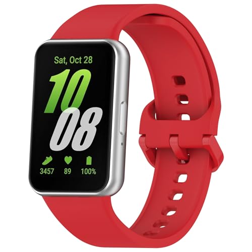 Galaxy Fit 3 Armbänder Kompatibel mit Samsung Galaxy Fit3 SM-R390 für Frauen Männer, Klassisches buntes wasserdichtes Sportuhrband Armband für Galaxy Fit 3 Smart Watch Ersatzband Zubehör von honecumi