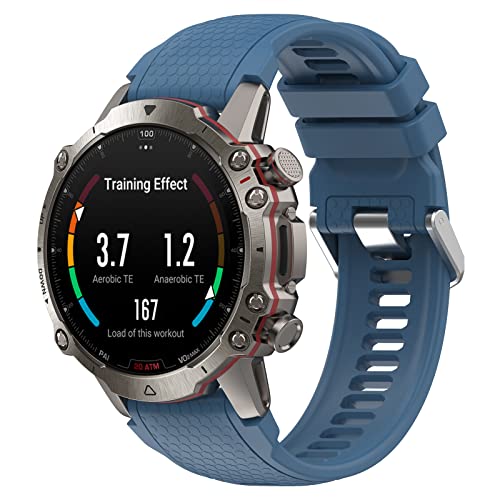 honecumi Armband Kompatibel mit Amazfit Falcon Smart Watch Ersatz Armbänder für Damen Herren, Falcon Silikon Strap Buntes Klassisch Verstellbares Sport Band Zubehör,Blau von honecumi