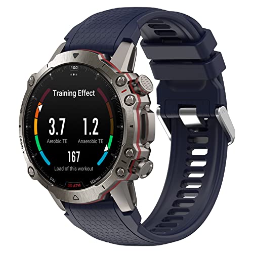 honecumi Armband Kompatibel mit Amazfit Falcon Smart Watch Ersatz Armbänder für Damen Herren, Falcon Silikon Strap Buntes Klassisch Verstellbares Sport Band Zubehör,Dunkelblau von honecumi