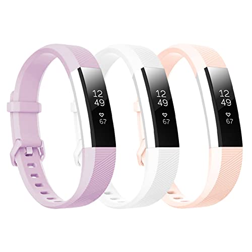 honecumi Armband Kompatibel mit Fitbit Alta/Alta Hr Smart Watch Ersatz Armbänder für Damen Herren, Alta Silikon Strap Buntes Klassisch Verstellbares Sport Band Zubehör - Kleine von honecumi