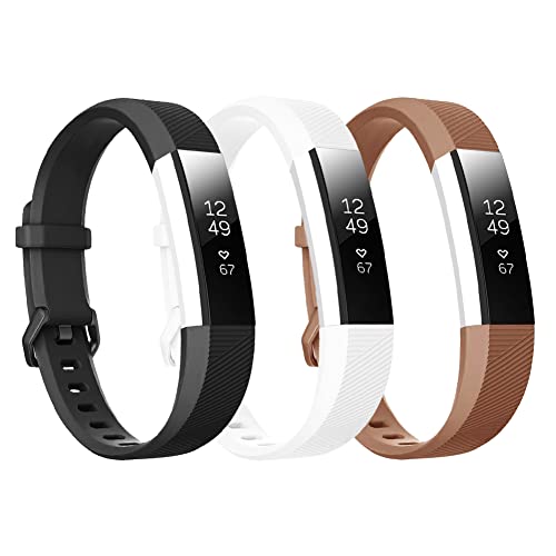 honecumi Armband Kompatibel mit Fitbit Alta/Alta Hr Smart Watch Ersatz Armbänder für Damen Herren, Alta Silikon Strap Buntes Klassisch Verstellbares Sport Band Zubehör - Kleine von honecumi