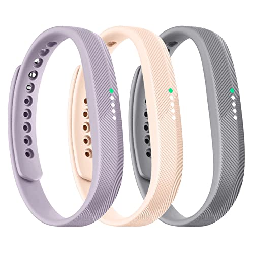 honecumi Armband Kompatibel mit Fitbit Flex 2 Smart Watch Ersatz Armbänder Band für Damen Herren, Flex 2 Silikon Strap Buntes Klassisch Verstellbares Sport Uhrenarmband Zubehör - Groß von honecumi