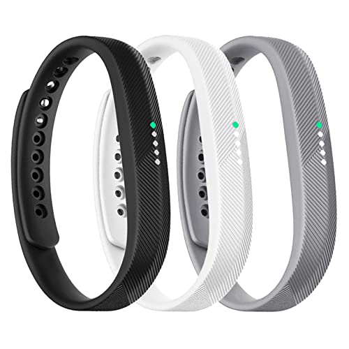 honecumi Armband Kompatibel mit Fitbit Flex 2 Smart Watch Ersatz Armbänder Band für Damen Herren, Flex 2 Silikon Strap Buntes Klassisch Verstellbares Sport Uhrenarmband Zubehör - Groß von honecumi