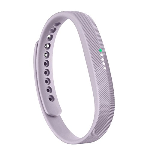 honecumi Armband Kompatibel mit Fitbit Flex 2 Smart Watch Ersatz Armbänder Band für Damen Herren, Flex 2 Silikon Strap Buntes Klassisch Verstellbares Sport Uhrenarmband Zubehör - Kleine,Veilchen von honecumi