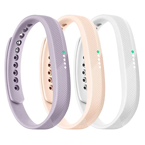 honecumi Armband Kompatibel mit Fitbit Flex 2 Smart Watch Ersatz Armbänder Band für Damen Herren, Flex 2 Silikon Strap Buntes Klassisch Verstellbares Sport Uhrenarmband Zubehör - Kleine von honecumi