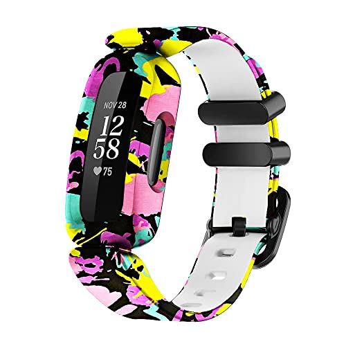honecumi Ersatz Armbänder Kompatibel mit Fitbit Ace 3 Kinder Smart Watch Band Armband Strap Ersatzarmband Zubehör,Buntes Klassisch Verstellbares Sport Uhrenarmband für Ace 3 von honecumi