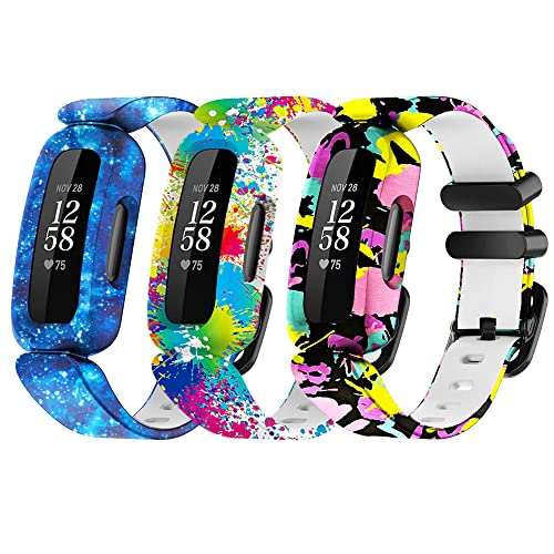 honecumi Kompatibel mit Fitbit Ace 3 Kids Armband, Ace 3 Ersatzarmband Watch Band Strap Wechselbänder für Kinder, Klassisch Buntes Verstellbares Sport Armbands Uhrenarmband Zubehör von honecumi