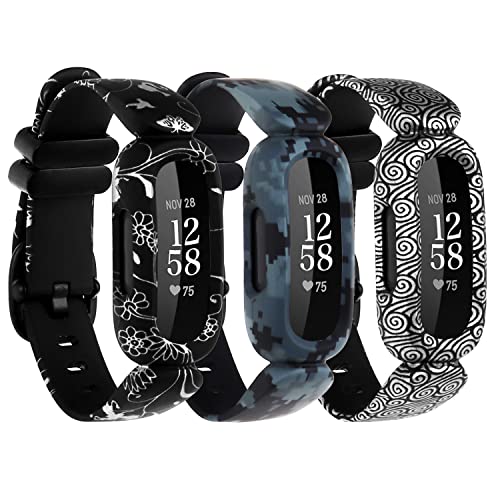 honecumi Kompatibel mit Fitbit Ace 3 Kids Armband, Ace 3 Ersatzarmband Watch Band Strap Wechselbänder für Kinder, Klassisch Buntes Verstellbares Sport Armbands Uhrenarmband Zubehör von honecumi
