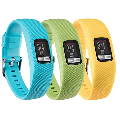 honecumi Ersatz für Garmin vívofit 4 Armband für Herren Damen, Silikon Ersatzarmband Buntes Klassisch Verstellbares Sport Uhrenarmband Zubehör für Garmin vivofit 4 Sport Band- L von honecumi