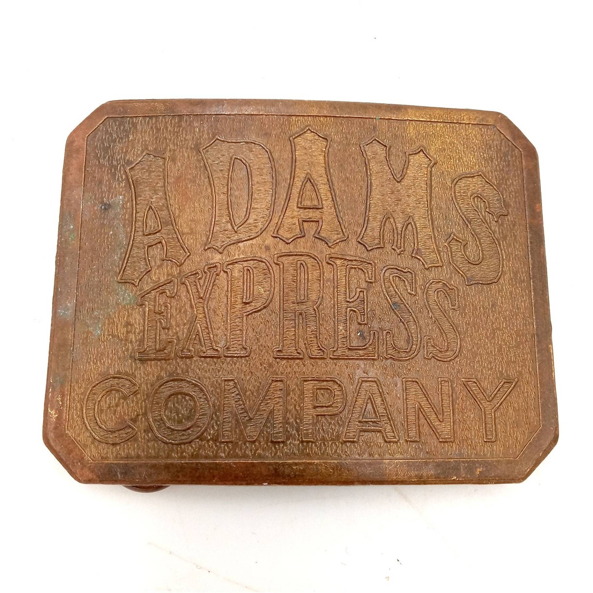 Adams Express Company Gürtelschnalle Vintage Transport Western Trucker Transportation von honeyblossomstudio